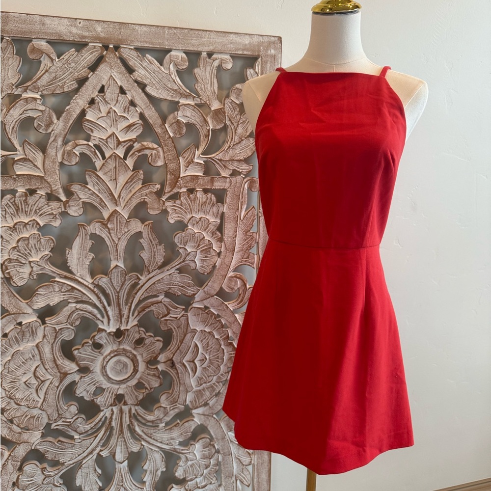 French Connection Poppy Orange Fit & Flare Dress – Chic & Flirty